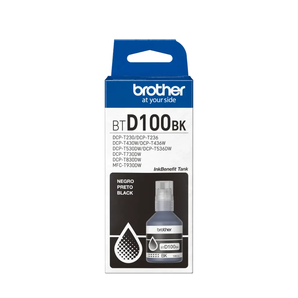[60482] Brother BTD100BKMEX Tinta Negra