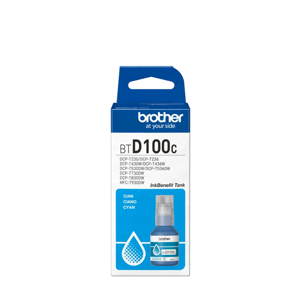 [60483] Brother BTD100CMEX Tinta Cyan