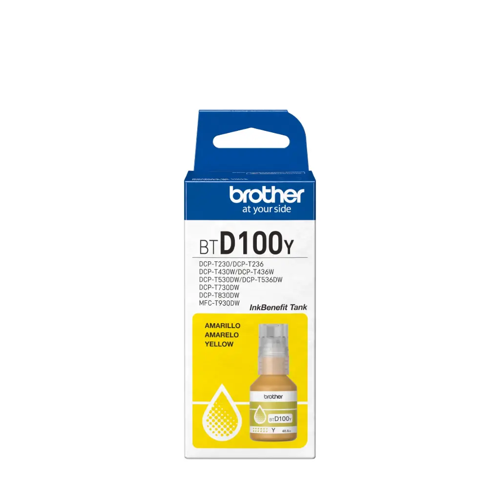 [60485] Brother BTD100YMEX Tinta Amarilla