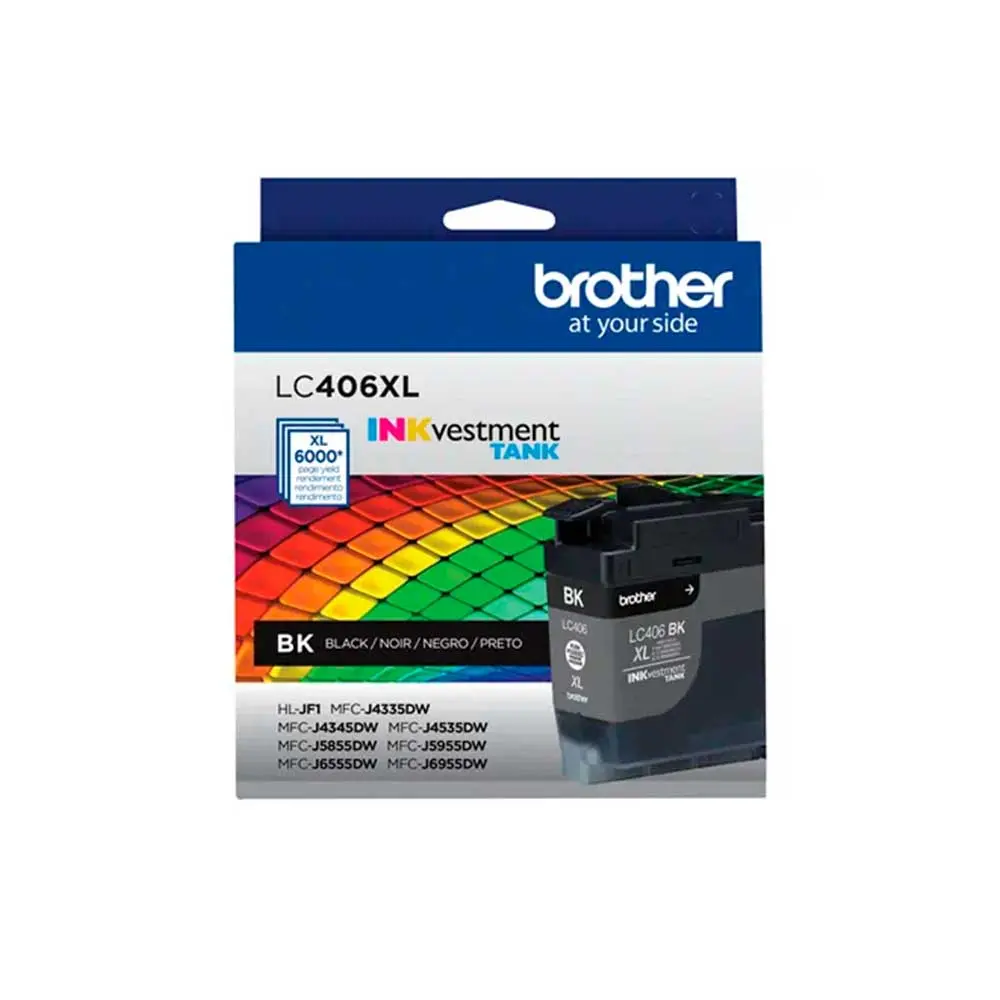 [60423] Brother LC406xlBKs Tinta Negra