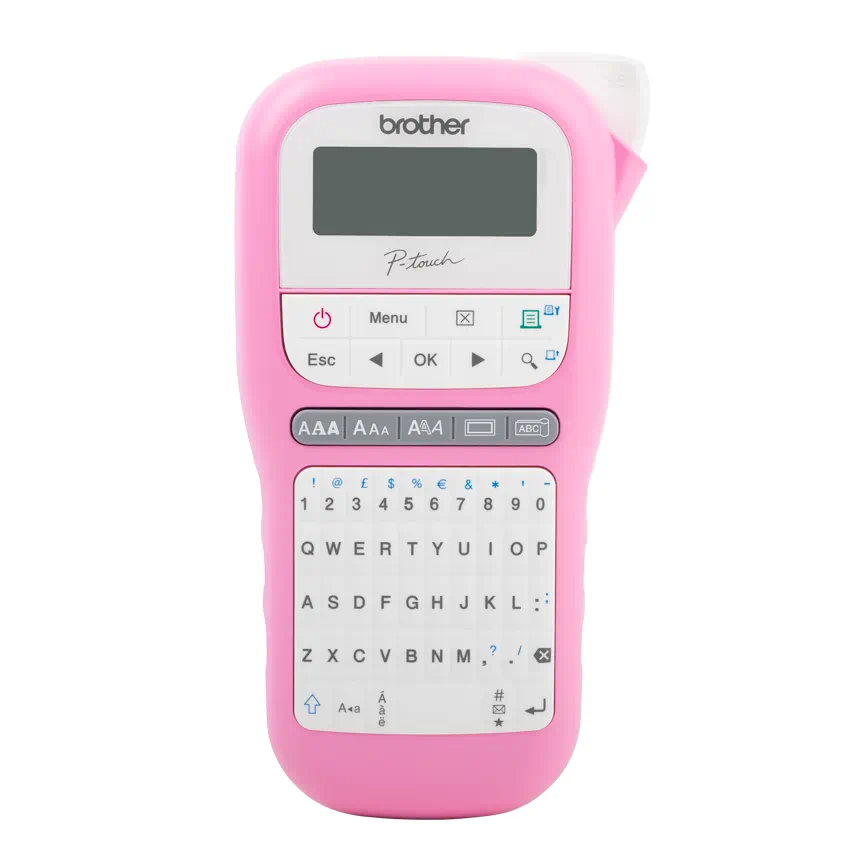[6128] Brother PTH110PK Rotuladora manual (Rosa)
