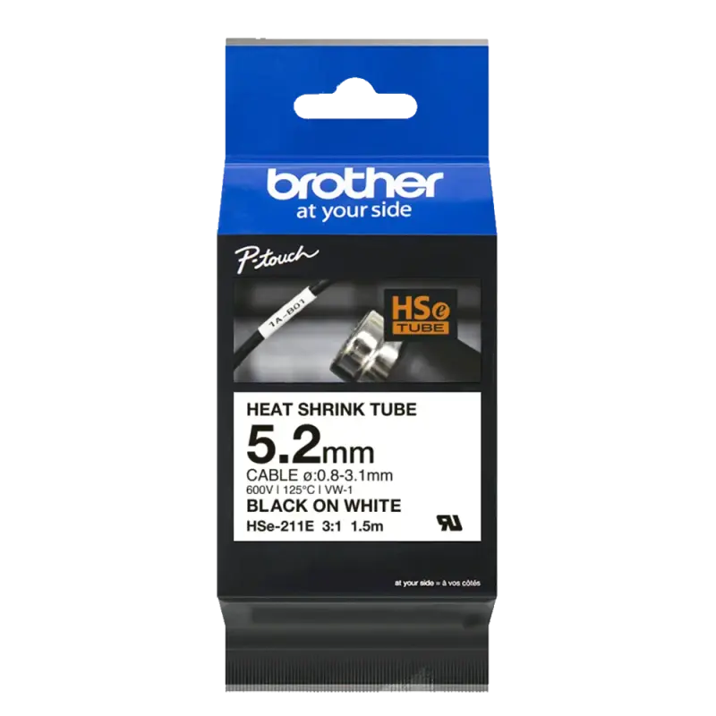 [60373] Brother HSe211E Cinta Termocontraible 5,2mm