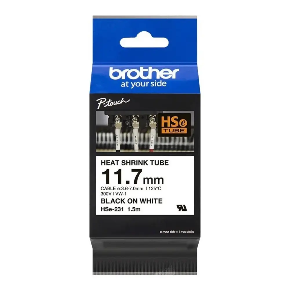 [60310] Brother HSe231E Cinta termocontraible 11,2mm